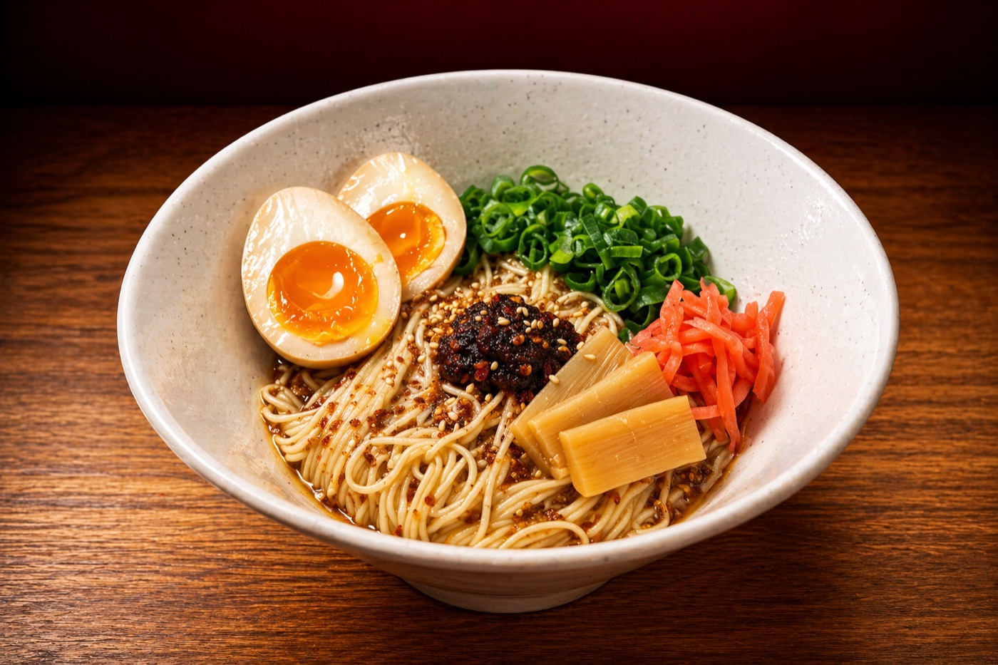 Aburasoba sesame peanut noodles