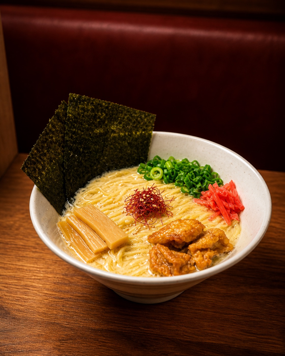 Vegan creamy curry ramen