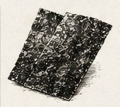 Etched illustration of nori sheets